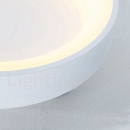 Dæmpbar Multi Colours Rundt træ Loftslampe med akryl skærm Loftslampe Nordic Style