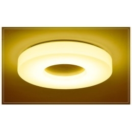 Dæmpbar Ultratynd rund træloftslampe med akrylskærm Loftslampe Nordic Style