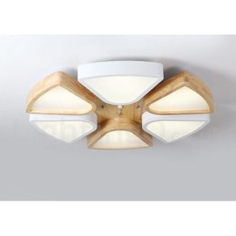 Dæmpbar Ultra tynd kronbladstræ loftslampe med akrylskærm Loftslampe Nordic Style