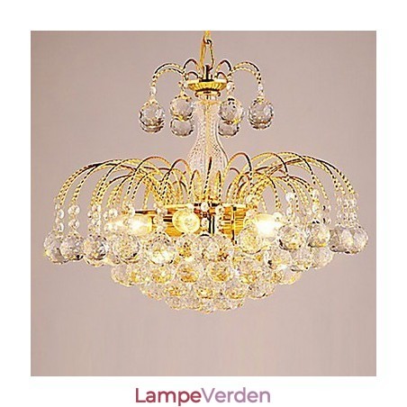 Europæisk stil luksus 3 lys lysekrone med krystalkugler