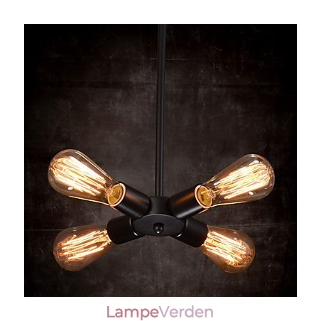 Pendel 4 lys Country Style Smedejern Pendel 4 lys Country Style Smedejern