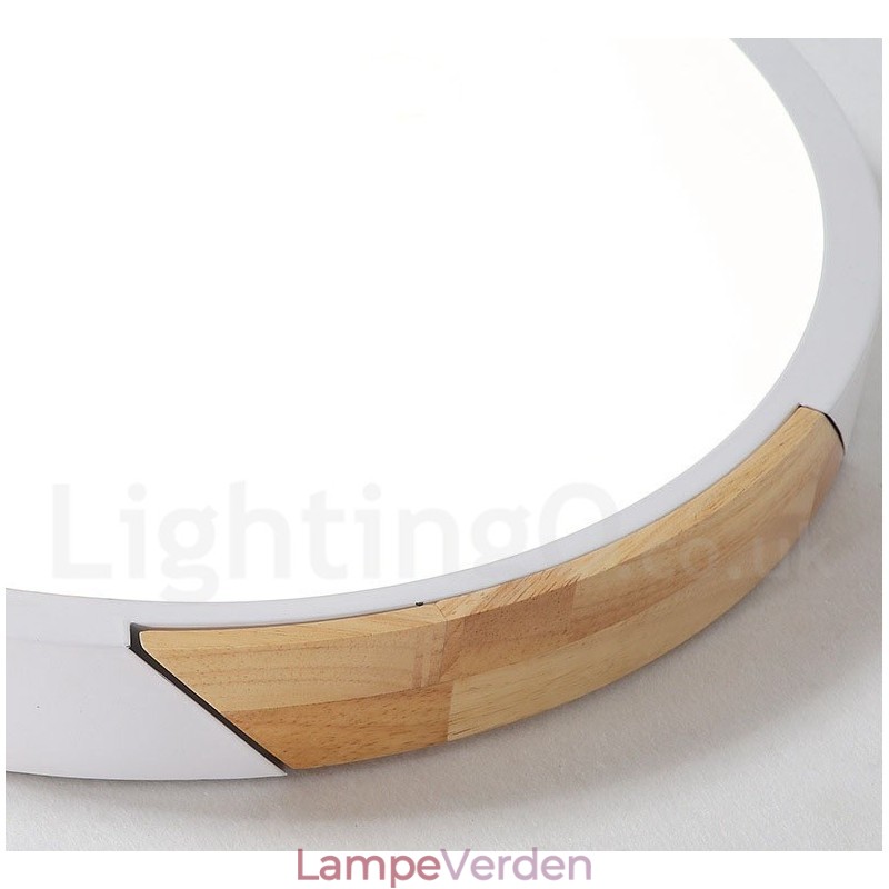 Dæmpbar Macaron Multi Colours Træ Ultra tyndt loftslys med akrylskærm Loftslampe Nordic Style