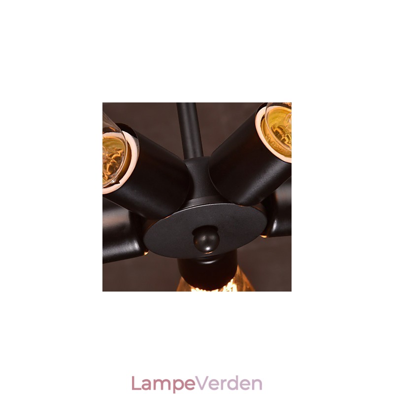 Pendel 4 lys Country Style Smedejern