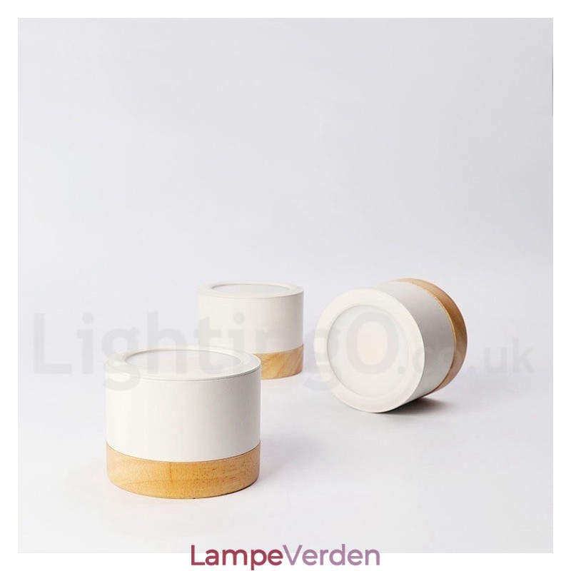 Træ moderne design mini loftslampe med akryl skærm Speciel for Kan også bruges som væglampe