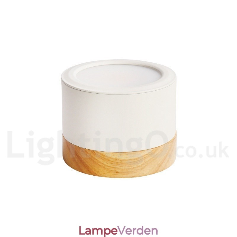 Træ moderne design mini loftslampe med akryl skærm Speciel for Kan også bruges som væglampe