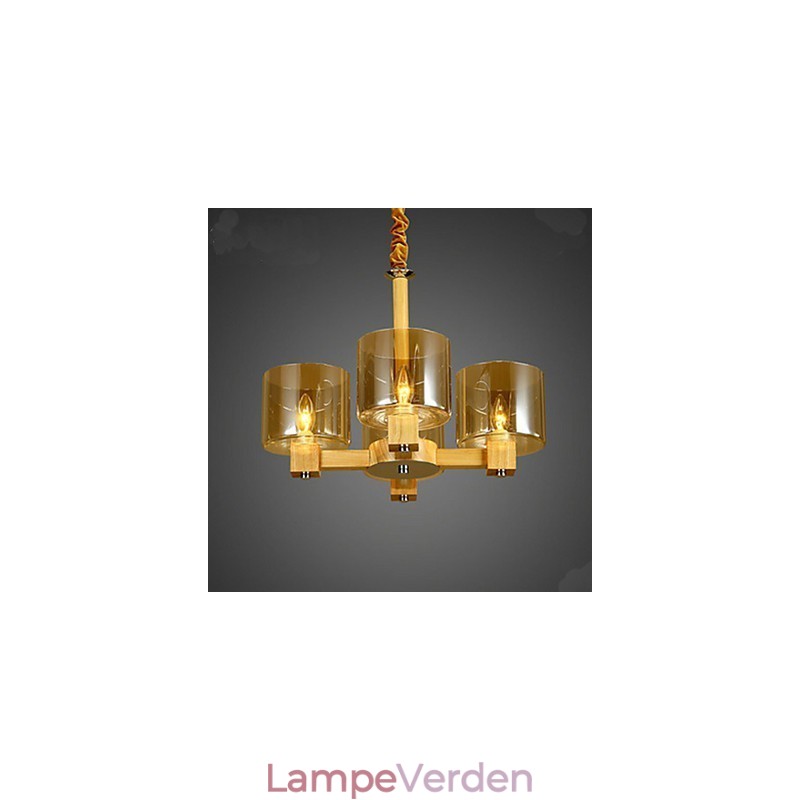 Mode pendel bord af træglas