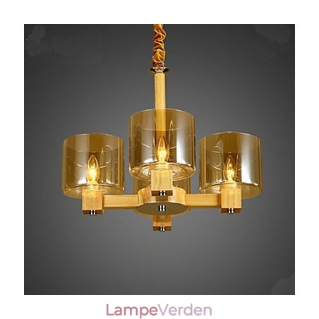 Mode pendel bord af træglas