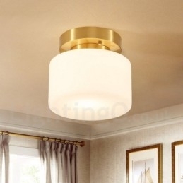 Retro vintage flush-mount loftslampe med skærm