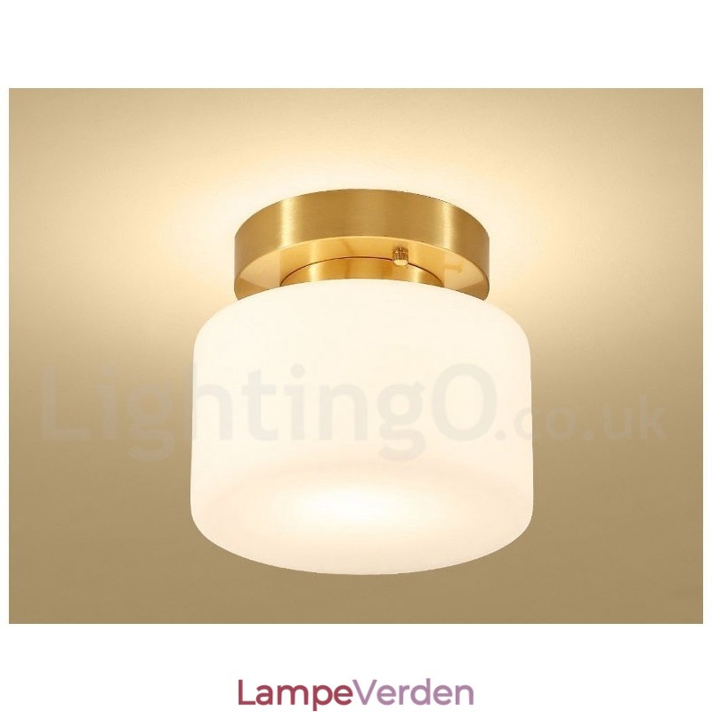 Retro vintage flush-mount loftslampe med skærm