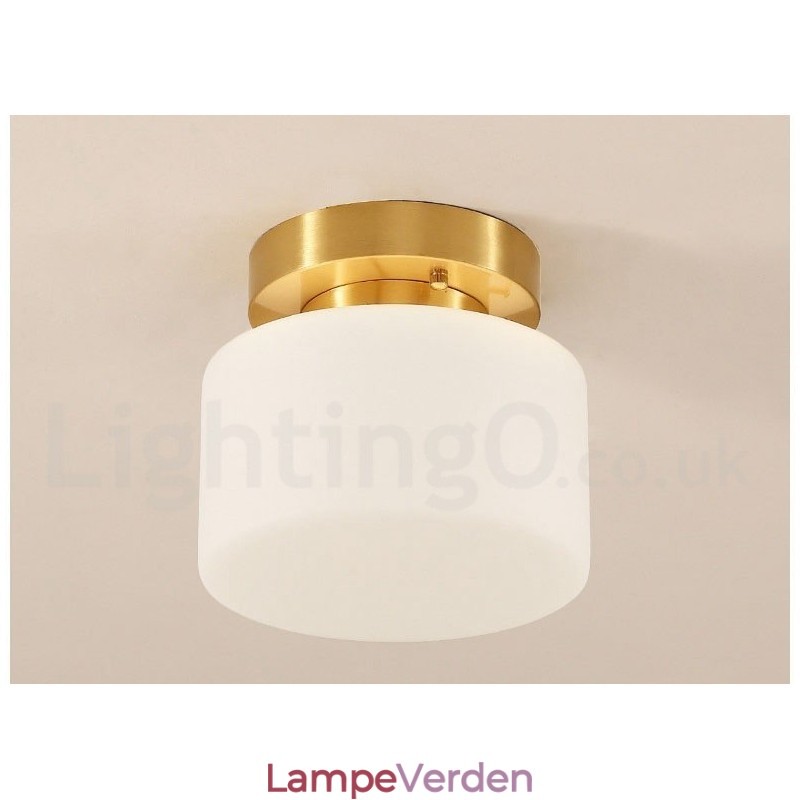 Retro vintage flush-mount loftslampe med skærm