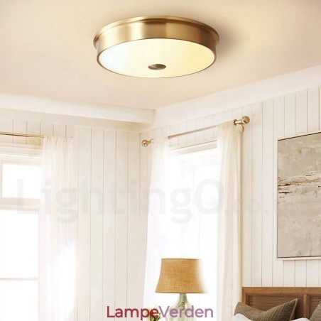 Retro Vintage Flush Mount Loftslampe med glasskærm Retro Vintage Flush Mount Loftslampe med glasskærm
