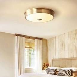 Retro Vintage Flush Mount Loftslampe med glasskærm