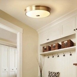 Retro Vintage Flush Mount Loftslampe med glasskærm