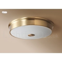 Retro Vintage Flush Mount Loftslampe med glasskærm