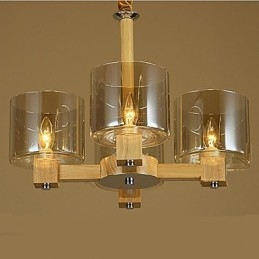 Mode pendel bord af træglas