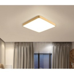 Ultratynde firkantet dæmpbare moderne moderne nordisk stil Flush Mount messing loftslamper med akrylskærm kan også bruges som væglampe