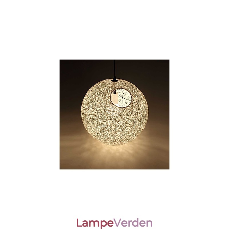 Country Simple Moderne lampe Pastoral Rattan Lampe Hamp Ball Chandelier