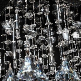 Traditionel klassisk krystal krom metal lysekrone
