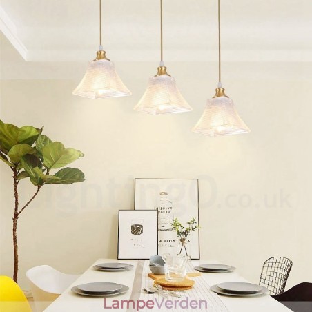 Pure Brass Rustic Lodge Nordic Style Pendel med glasskærm Pure Brass Rustic Lodge Nordic Style Pendel med glasskærm