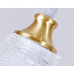 Pure Brass Rustic Lodge Nordic Style Pendel med glasskærm