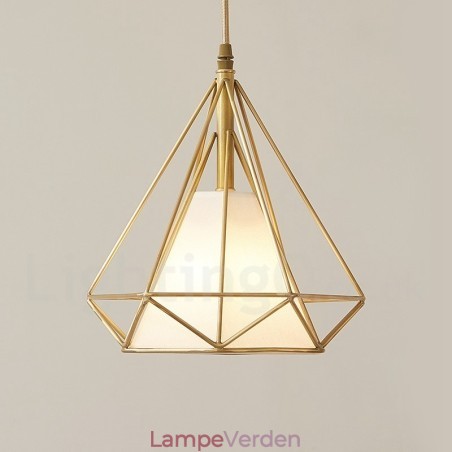 Pure Brass Rustic Lodge Nordic Style Pendel med stofskærm Pure Brass Rustic Lodge Nordic Style Pendel med stofskærm
