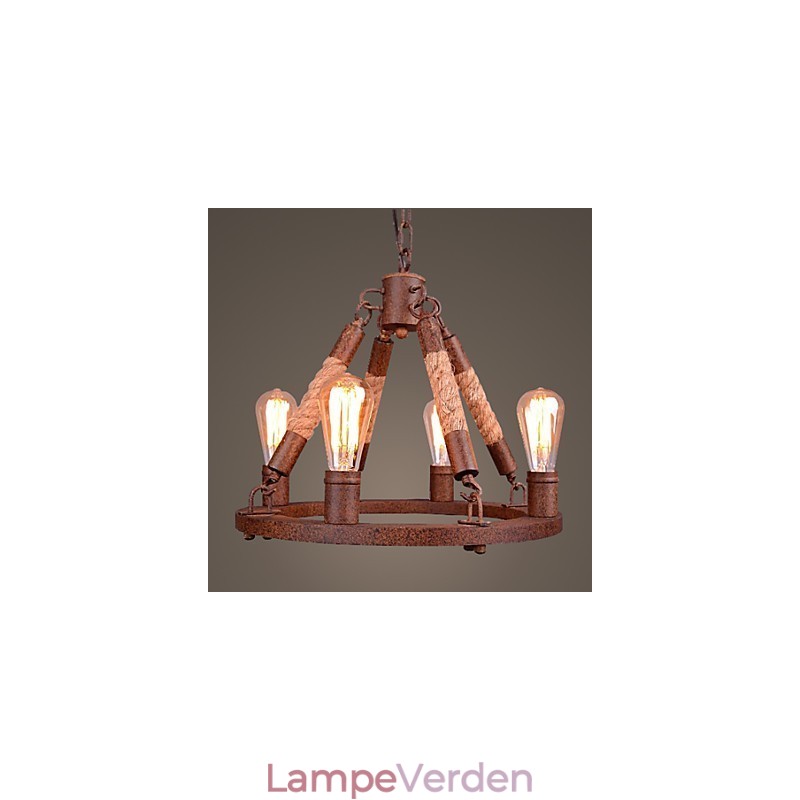 Vintage Reb Pendel Light Loft Kreativ Industriel Lampe Amerikansk Stil Dekoration