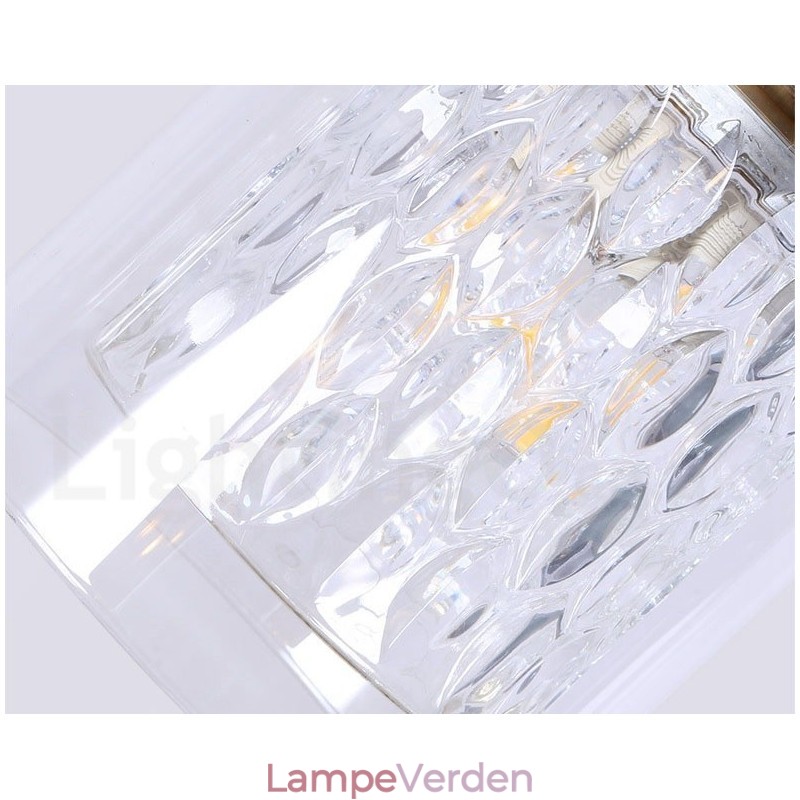 Pure Brass Rustic Lodge Nordic Style Pendel med glasskærm