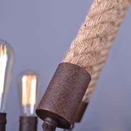 Vintage Reb Pendel Light Loft Kreativ Industriel Lampe Amerikansk Stil Dekoration