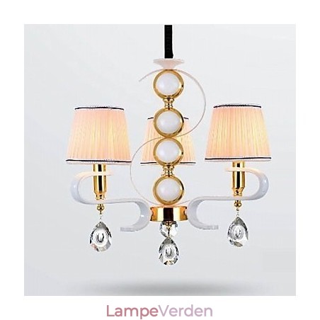 Stof lysekrone 3 lys moderne minimalistisk højkvalitets lampe Stof lysekrone 3 lys moderne minimalistisk højkvalitets lampe