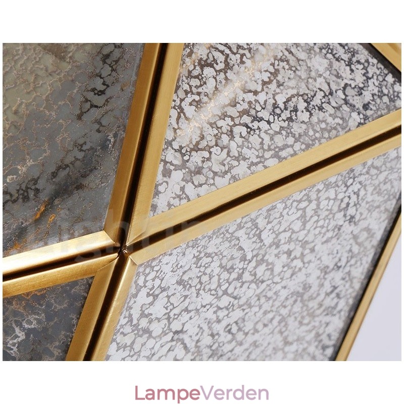 Pure Brass Rustic Lodge Nordic Style Pendel med glasskærm