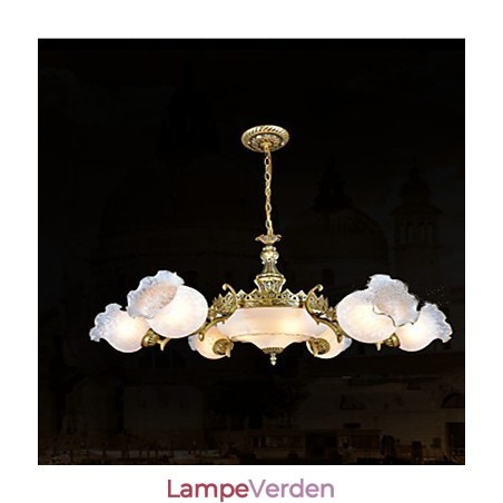 Traditionel klassisk vintage retro bronze metal lysekrone Traditionel klassisk vintage retro bronze metal lysekrone