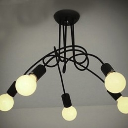Moderne moderne maleri metal lysekrone