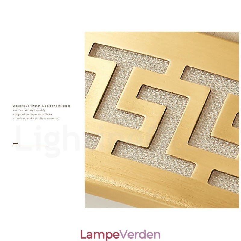 Rund ren messing moderne moderne nordisk stil flush-mount loftslampe med akrylskærm