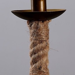 Retro 1 Lampe Hamp Rope Lysekrone Retro Country Style