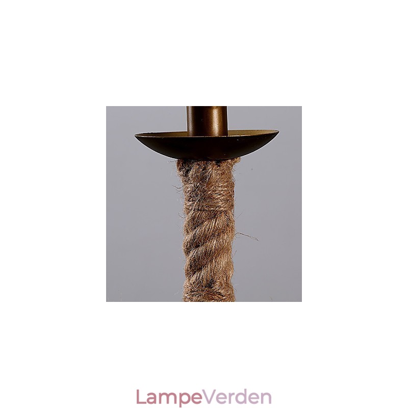 Retro 1 Lampe Hamp Rope Lysekrone Retro Country Style