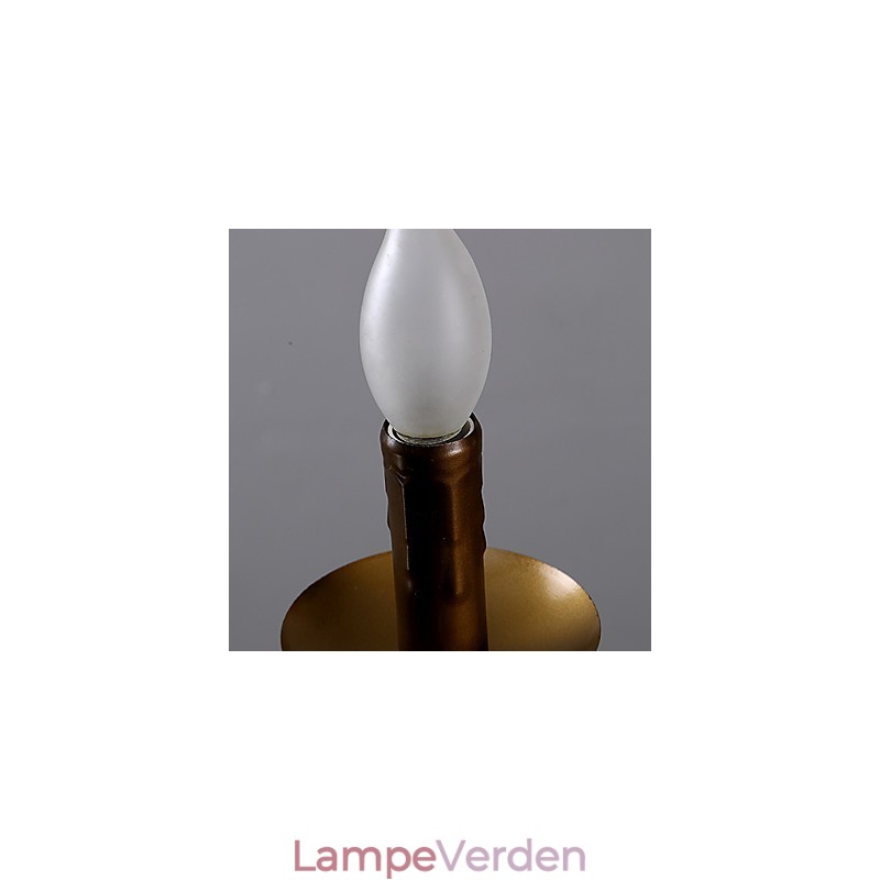 Retro 1 Lampe Hamp Rope Lysekrone Retro Country Style