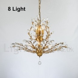 Krystal jern maleri lysekrone med krystal moderne belysning lampe