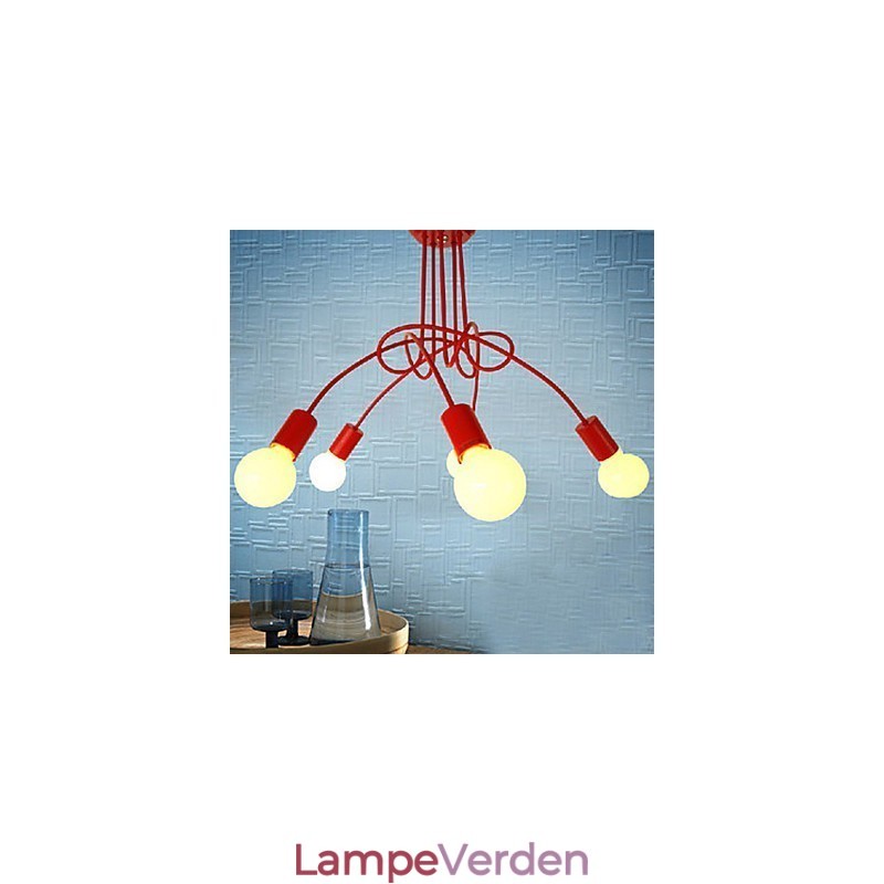 Moderne moderne maleri metal lysekrone