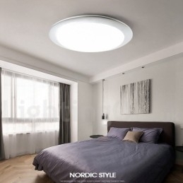 4 cm tyk, supertynd, dæmpbar moderne moderne nordisk stil flush-mount loftslamper med akrylskærm med fjernbetjening kan også bruges som væglampe