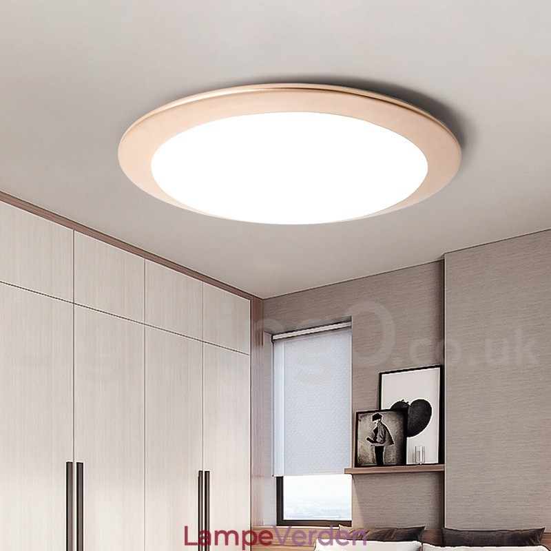4 cm tyk, supertynd, dæmpbar moderne moderne nordisk stil flush-mount loftslamper med akrylskærm med fjernbetjening kan også bruges som væglampe