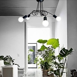 Moderne moderne maleri metal lysekrone