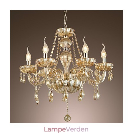 Traditionel klassisk krystal galvaniseret glas lysekrone Traditionel klassisk krystal galvaniseret glas lysekrone