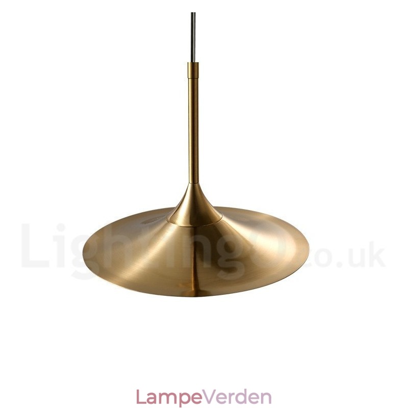 1 lys industriel stil guld mini stil galvaniseret malet pendel pendel med glasskærm