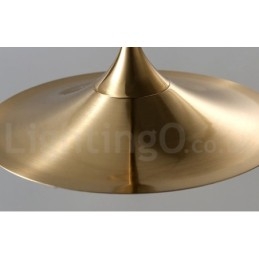1 lys industriel stil guld mini stil galvaniseret malet pendel pendel med glasskærm