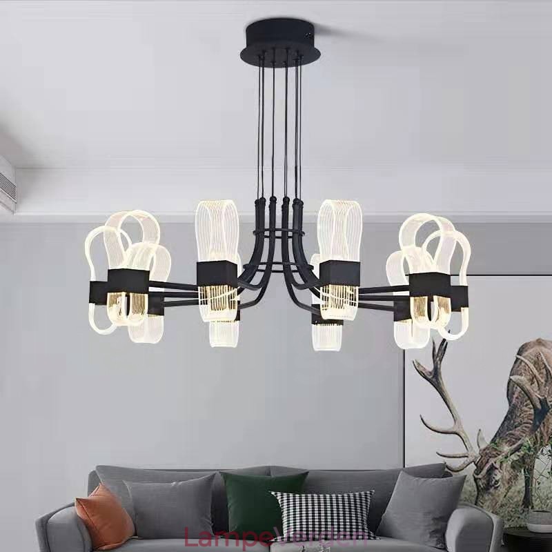 10 Light Nordic Post Modern 2021 Design lysekrone med akrylskærme