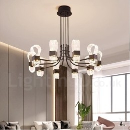 10 Light Nordic Post Modern 2021 Design lysekrone med akrylskærme