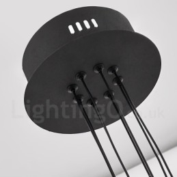 10 Light Nordic Post Modern 2021 Design lysekrone med akrylskærme