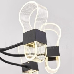 10 Light Nordic Post Modern 2021 Design lysekrone med akrylskærme