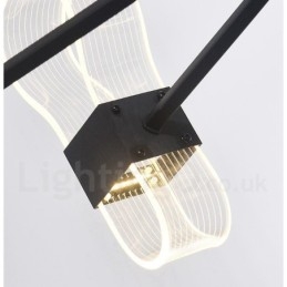 10 Light Nordic Post Modern 2021 Design lysekrone med akrylskærme