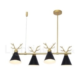 4 Light Nordic Macaron Modern Antlers Lysekrone